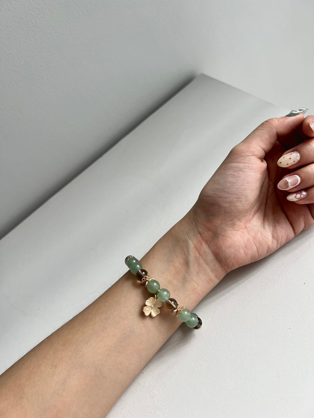 Lucky Ground - Green Aventurine and Smoky Quartz