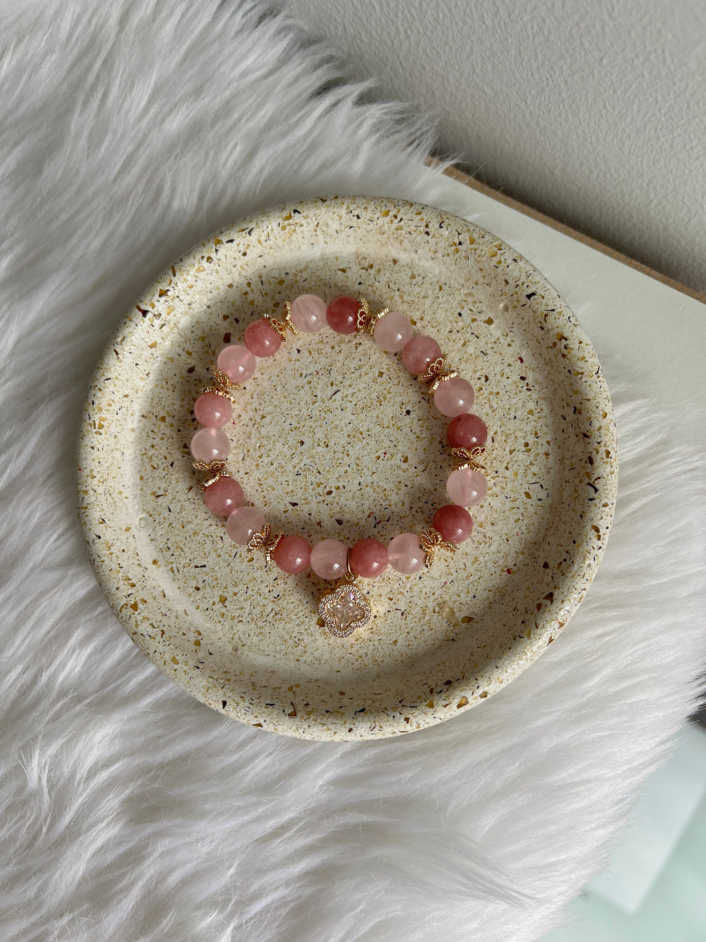 Petal Glow - Madagascar Rose Quartz and Pink Angelite