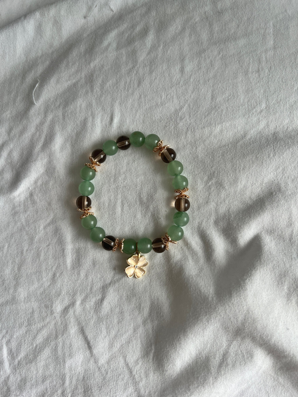 Lucky Ground - Green Aventurine and Smoky Quartz