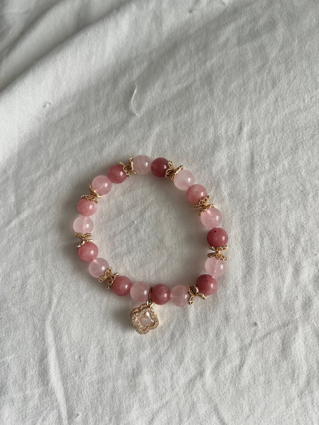 Petal Glow - Madagascar Rose Quartz and Pink Angelite